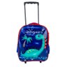 Kit Mochila Infantil com Rodinhas Meninos Bolsa Escolar Dinossauro Estojo e Lancheira Térmica Dino - 8