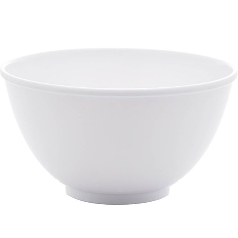 Bowl de Melamina 12x6,5cm Branco Basic Lyor Cumbuca Tigela para Fruta Sobremesa Cereais Ingredientes