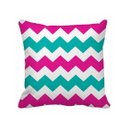 Ver imagem 1 de Almofada Chevron Rosa e Verde