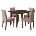 Ver imagem 2 de Conjunto Sala de Jantar Retangular Mesa Kate 120cm e 04 Cadeiras Jade Poliman Móveis