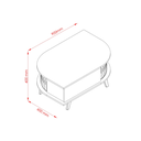 Ver imagem 2 de Mesa de Centro 90cm Indianópolis Arco 307 Madetec