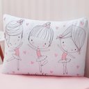 Ver imagem 3 de Jogo de Cama Kids Solteiro Infantil Malha 88x188x25cm Ballet