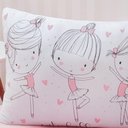 Ver imagem 2 de Jogo de Cama Kids Solteiro Infantil Malha 88x188x25cm Ballet