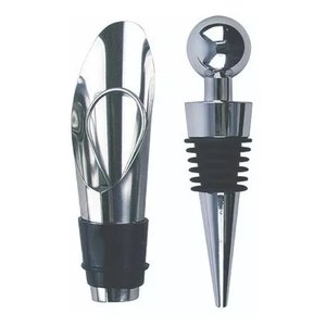 Kit Vinho Bico Dosador e Rolhas N239506-1 - Quanhe Kit Vinho Bico Dosador e Rolha N239506-1 - Quanhe