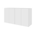 Ver imagem 3 de Mesa Escritório com Balcão Lateral e Armários Aéreos 170cm Branco F5 Office