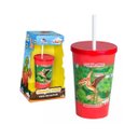 Ver imagem 1 de Copo Interativo Ranforrinco Coleção Dino com Tampa e Canudo 750ml +5 Anos Adijomar Brinquedos