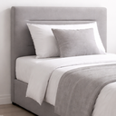 Ver imagem 1 de Cabeceira Estofada Suede Cama Solteiro Moderna 90cm Cinza