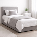 Ver imagem 6 de Cabeceira Estofada Suede Cama Solteiro Moderna 90cm Cinza