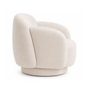 Ver imagem 6 de Poltrona Decorativa Oliva Base Giratória Linho Off White - Sallar Home