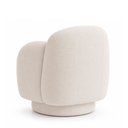 Ver imagem 7 de Poltrona Decorativa Oliva Base Giratória Linho Off White - Sallar Home