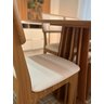 Kit Mesa Oval 4 Cadeiras de Jantar Tela 100% Mdf Branco/bege Dalla Costa - 2
