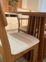 Ver imagem 2 de Kit Mesa Oval 4 Cadeiras de Jantar Tela 100% Mdf Branco/bege Dalla Costa