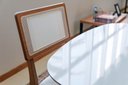 Ver imagem 3 de Kit Mesa Oval 4 Cadeiras de Jantar Tela 100% Mdf Branco/bege Dalla Costa
