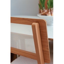 Kit Mesa Oval 4 Cadeiras de Jantar Tela 100% Mdf Branco/bege Dalla Costa - 8