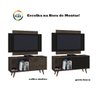 Rack com Painel para TV até 50 Polegadas 119cm com 1 Porta 1 Nicho Málaga - Atualle Móveis: Coffee R - 5