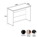 Ver imagem 3 de Balcão de Atendimento 90 cm Reto Recepção Baixo F5 Office