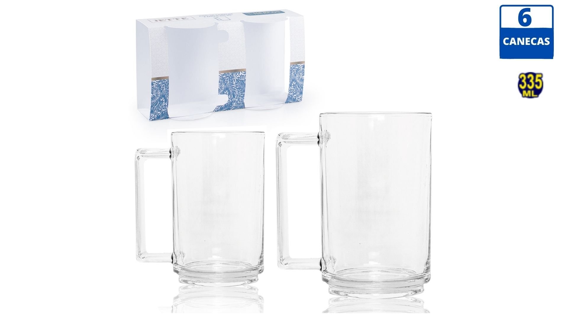 Kit Caneca De Chopp Cerveja + Apoio de Copo Com Estojo - 3