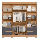 Ver imagem 2 de Guarda Roupa Oliveira Espelho Freijo Titanium