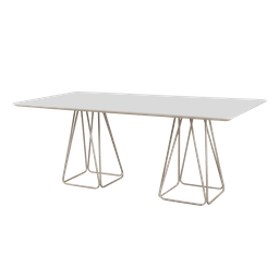 Sala de Jantar com Vidro 8 Cadeiras 2,0x1,0m - Milão - Cm Decor - 2