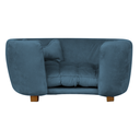 Ver imagem 2 de Poltrona Cama Pet Baby Hanna Estofada Tecido Veludo:azul Marinho
