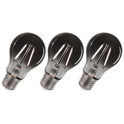 Lâmpada Led Fumê 30w Iluminação Decorativa Kit 3 Unid. Vintage Branco Quente Retrô Multifilamento Lu