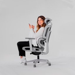 Cadeira De Escritório Ergonômica Elements Sophy Grafite Mesh - 5