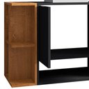 Ver mais imagens de Gabinete para Banheiro com Cuba e Espelho Siesta B02 Preto Fosco Naturalle - Lyam Decor