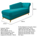 Ver imagem 4 de Kit Diva Recamier Vanessa 160cm Lado Esquerdo e 02 Poltronas Laura Suede - Doce Sonho Móveis RECAMIE