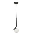Ver imagem 1 de Pendente Angular/inclinado Preto Bola/globo Vidro Jabuticaba:preto