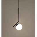 Ver imagem 4 de Pendente Angular/inclinado Preto Bola/globo Vidro Jabuticaba:preto