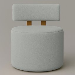 Poltrona Sala Organica Almyra no Tecido Boucle - 11 Cores - Cinza Claro - 1