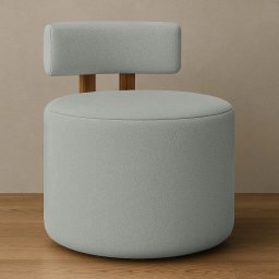 Poltrona Sala Organica Almyra no Tecido Boucle - 11 Cores - Cinza Claro - 2