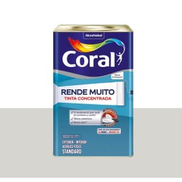 Coral Rende Muito Branco 18l e 16l Coral Rende Muito Tinta Concentrada Acabamento Fosco Branco Gelo - 1