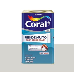 Coral Rende Muito Branco 18l e 16l Coral Rende Muito Tinta Concentrada Acabamento Fosco Branco Gelo