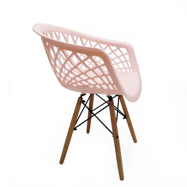 Cadeira para Sala de Estar Apoio Braços Web Pp Dsw-M Empório Tiffany