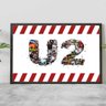 Quadro Símbolo U2 Logo Banda Capas de CD Envio Imediato A4 - 1