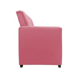 Sofá Namoradeira Pequeno 2 Lugares Imperial Suede:rosa - 3