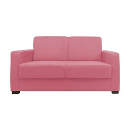 Sofá Namoradeira Pequeno 2 Lugares Imperial Suede:rosa - 1