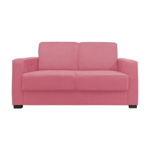 Sofá Namoradeira Pequeno 2 Lugares Imperial Suede:rosa