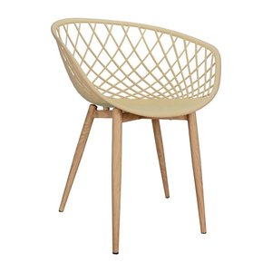 Cadeira Clarice Nest com Apoio de Braços - Sidera - Nude Multicolorido