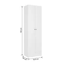 Ver imagem 3 de Guarda-Roupa Multiuso 2 Portas Space New Yescasa