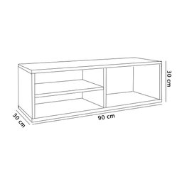 Bancada de Estudo Suspensa Madeirado em Mdf - 3