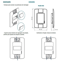 Kit 10 Tomada Elétrica 4x2 2p+t 10a 250v Tramontina Aria - 4