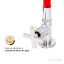 Ver imagem 3 de Torneira Cozinha Mesa Flexível Vermelha C29 Arejador Gourmet