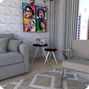 Ver imagem 2 de 2 Mesinhas Lateral De Canto Para Sala e Quarto Redonda B.P