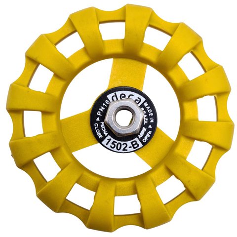 Volante Amarelo Deca Registro Gaveta Bruto 1502B Fase Ii - 1"- 4464052