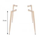 Ver imagem 3 de Base em Aço para Mesa 72cm Falcon Bege/Madeira