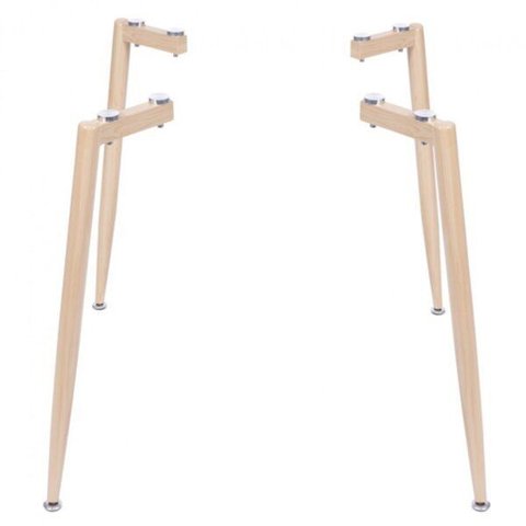 Base em Aço para Mesa 72cm Falcon Bege/Madeira