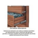 Ver imagem 4 de Mesa de Cabeceira Rimo Regência 2 Gavetas Carvalho/Off White