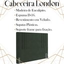 Ver imagem 3 de Cabeceira Casal 138 cm London Veludo Verde Soon